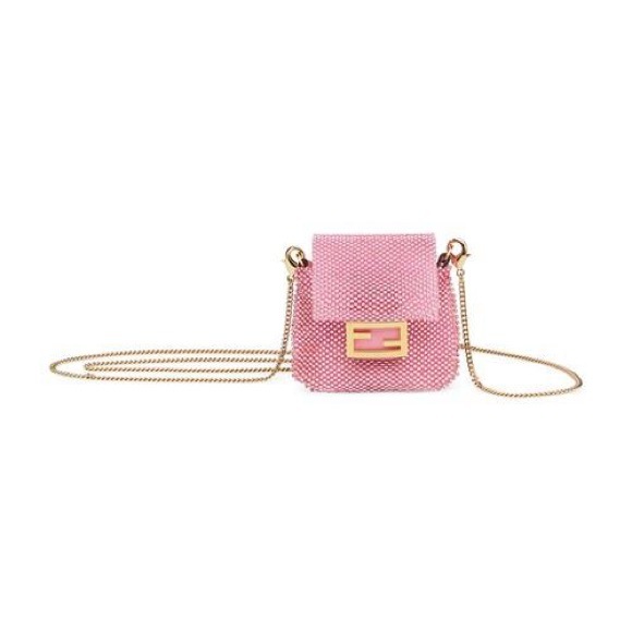 Fendi Handbags - Fendi Pink Pico Baguette